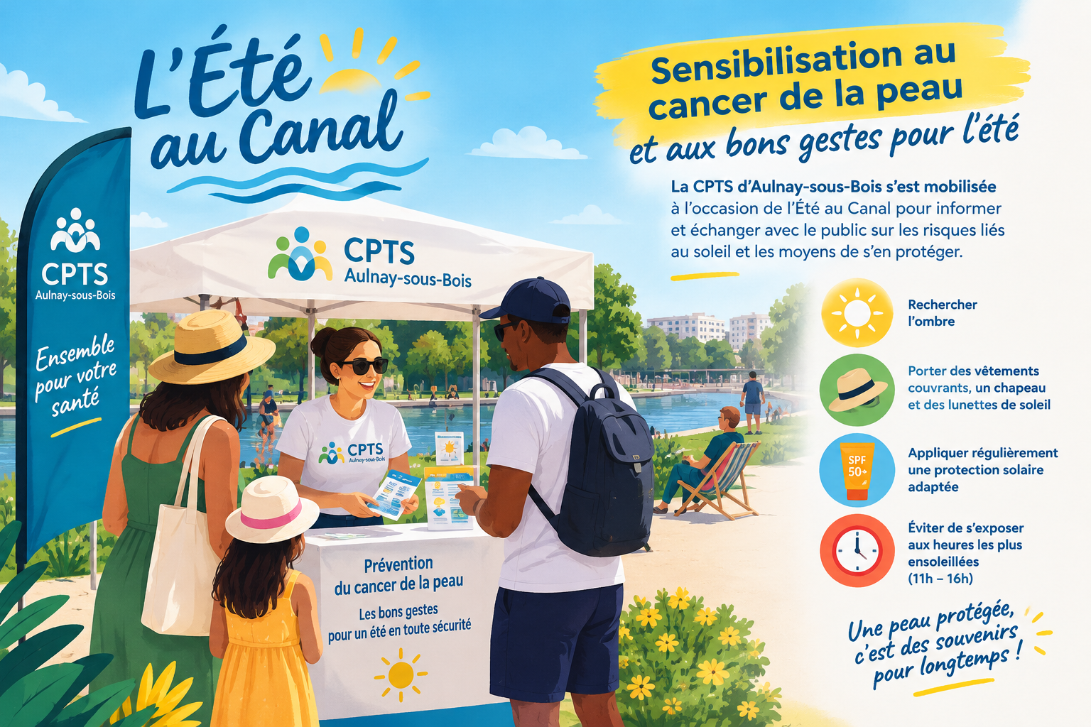 Sensibilisation solaire au canal